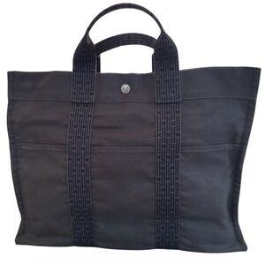 Hermes Toille Herline MM Blue Tote Bag
